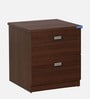 Kosmo Premium Bedside Table in Walnut Rigato Woodpore Melamine Finish with Drawers