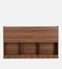 Kosmo Rayan King Size Bed in Natural Teak Finish with Box Storage