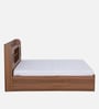 Kosmo Rayan Queen Size Bed in Natural Teak Finish with Box Storage