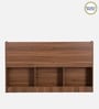 Kosmo Rayan Queen Size Bed in Natural Teak Finish with Hydraulic Storage