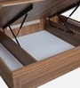 Kosmo Rayan Queen Size Bed in Natural Teak Finish with Hydraulic Storage