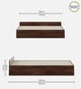 Kosmo Sage King Bed With Box Storage In Walnut Finish