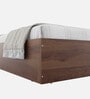 Kosmo Sage King Bed With Box Storage In Walnut Finish