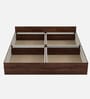 Kosmo Sage King Bed With Box Storage In Walnut Finish