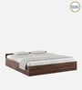 Kosmo Sage King Bed With Box Storage In Walnut Finish