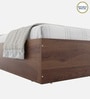 Kosmo Sage King Bed With Box Storage In Walnut Finish