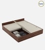 Kosmo Sage King Bed With Box Storage In Walnut Finish