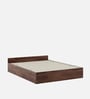 Kosmo Sage Queen Bed With Box Storage In Walnut Finish