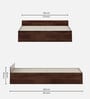 Kosmo Sage Queen Bed With Box Storage In Walnut Finish