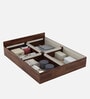 Kosmo Sage Queen Bed With Box Storage In Walnut Finish