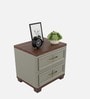 Kosmo Sahara Bedside Table In Stone Grey Modern Ash Finish