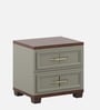Kosmo Sahara Bedside Table In Stone Grey Modern Ash Finish