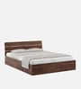 Kosmo Solace King Bed In Sheesham Finish With Box Storage