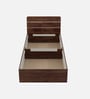 Kosmo Solace Single Bed In Sheesham Finish With Box Storage