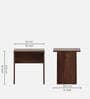 Kosmo Solace Wood Bedside Table In Sheesham Finish
