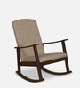 Kosmo Solid Wood Rocking Chair in Walnut Colour