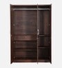 Kosmo Value 3 Door Wardrobe in Sheesham Woodpore Finish with Mirror & Drawer