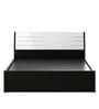 Kosmo Viva Queen Size Bed In Natural Wenge Finish with Box & Hydraulic Storage