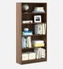Kosmo Willam Bookshelf In Walnut Bronze Finish with 5 Tier