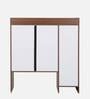 Kosmo Winner Hutch Desk in Rigato Walnut Finish