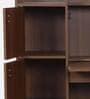 Kosmo Winner Hutch Desk in Rigato Walnut Finish