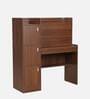 Kosmo Winner Hutch Desk in Rigato Walnut Finish