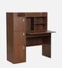 Kosmo Winner Hutch Desk in Rigato Walnut Finish
