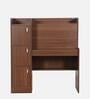 Kosmo Winner Hutch Desk in Rigato Walnut Finish