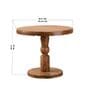 Kovil 4 Seater Solid Acacia Wood Round Dining Table Set With Teak Chairs In Natural Finish Kovil 4 Seater Solid Acacia Wood Round Dining Table Set With Teak Chairs In Natural Finish