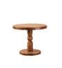 Kovil 4 Seater Solid Acacia Wood Round Dining Table Set With Teak Chairs In Natural Finish Kovil 4 Seater Solid Acacia Wood Round Dining Table Set With Teak Chairs In Natural Finish