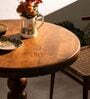 Kovil 4 Seater Dining Table In Natural Acacia Wood Finish