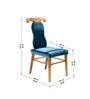 Kovil Teak Upholstered Dining Chair In Natural Colour