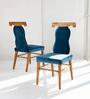 Kovil Teak Upholstered Dining Chair In Natural Colour