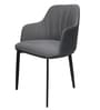 Kovin Fabric Dining Chair With Metal Legs In Grey Colour Kovin Fabric Dining Chair With Metal Legs In Grey Colour