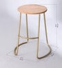 Koyo Solid Wood Bar Stool In Natural Finish