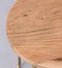Koyo Solid Wood Bar Stool In Natural Finish