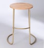 Koyo Solid Wood Bar Stool In Natural Finish