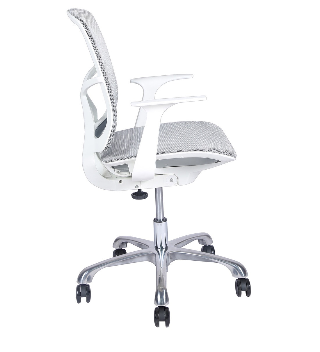 Buy Kriss Kross Ergonomic Chair in White Colour By Misuraa Online Mid