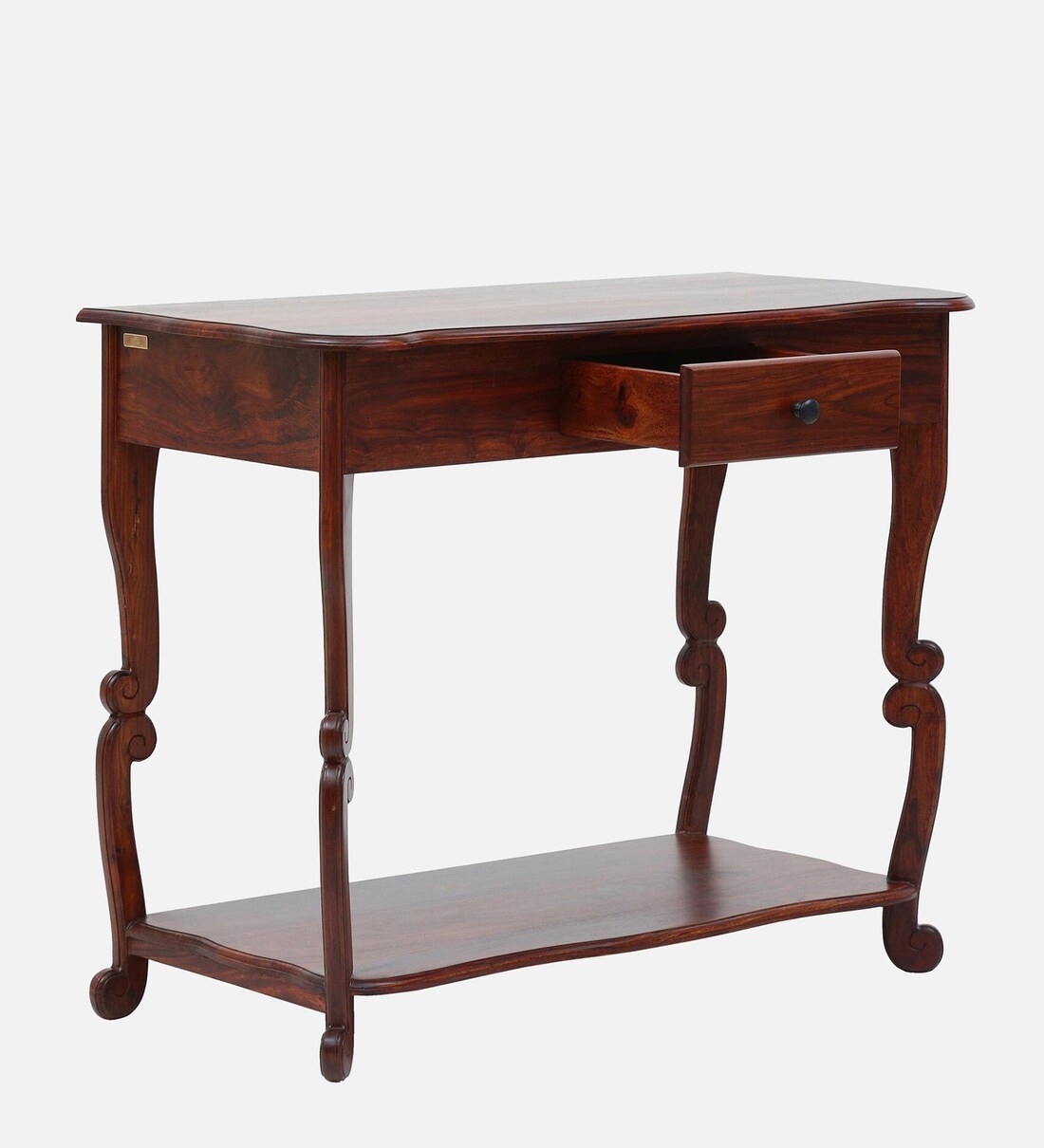 Buy Dantee Sheesham Wood Console Table In Honey Oak Finish By Mudramark ...