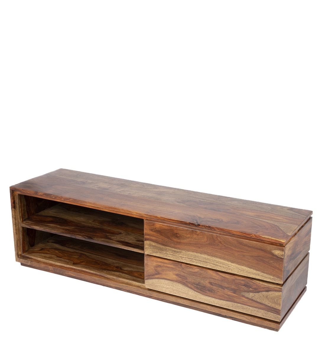 Buy Avina TV unit in Teak Finish by Ikiriya Online Modern TV Consoles