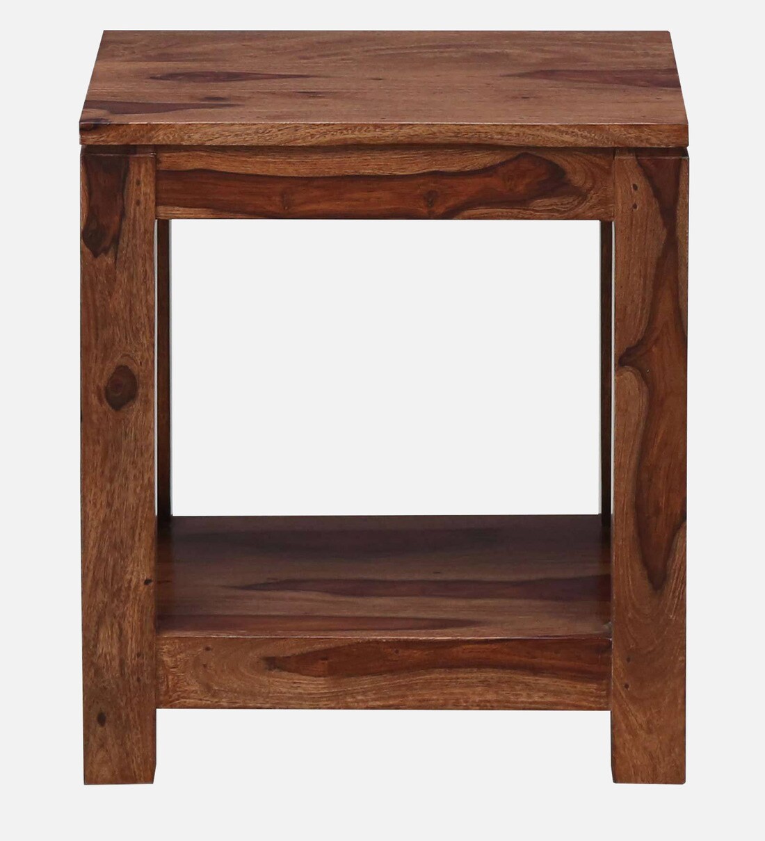 Buy Kryss Sheesham Wood End Table In Rustic Teak Finish By Woodsworth