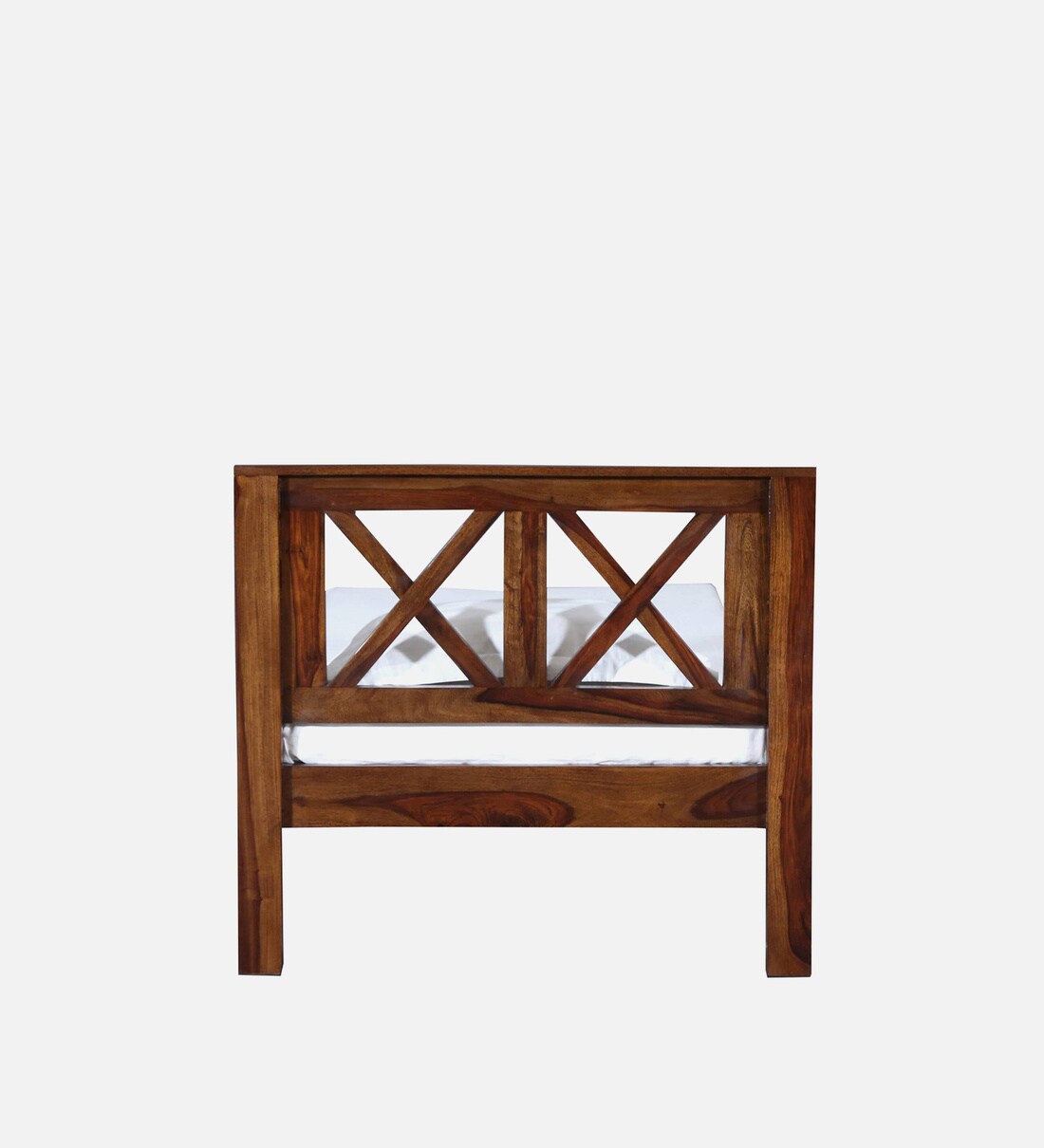 Buy Kryss Sheesham Wood Single Bed In Provincial Teak Finish By Woodsworth Online Contemporary