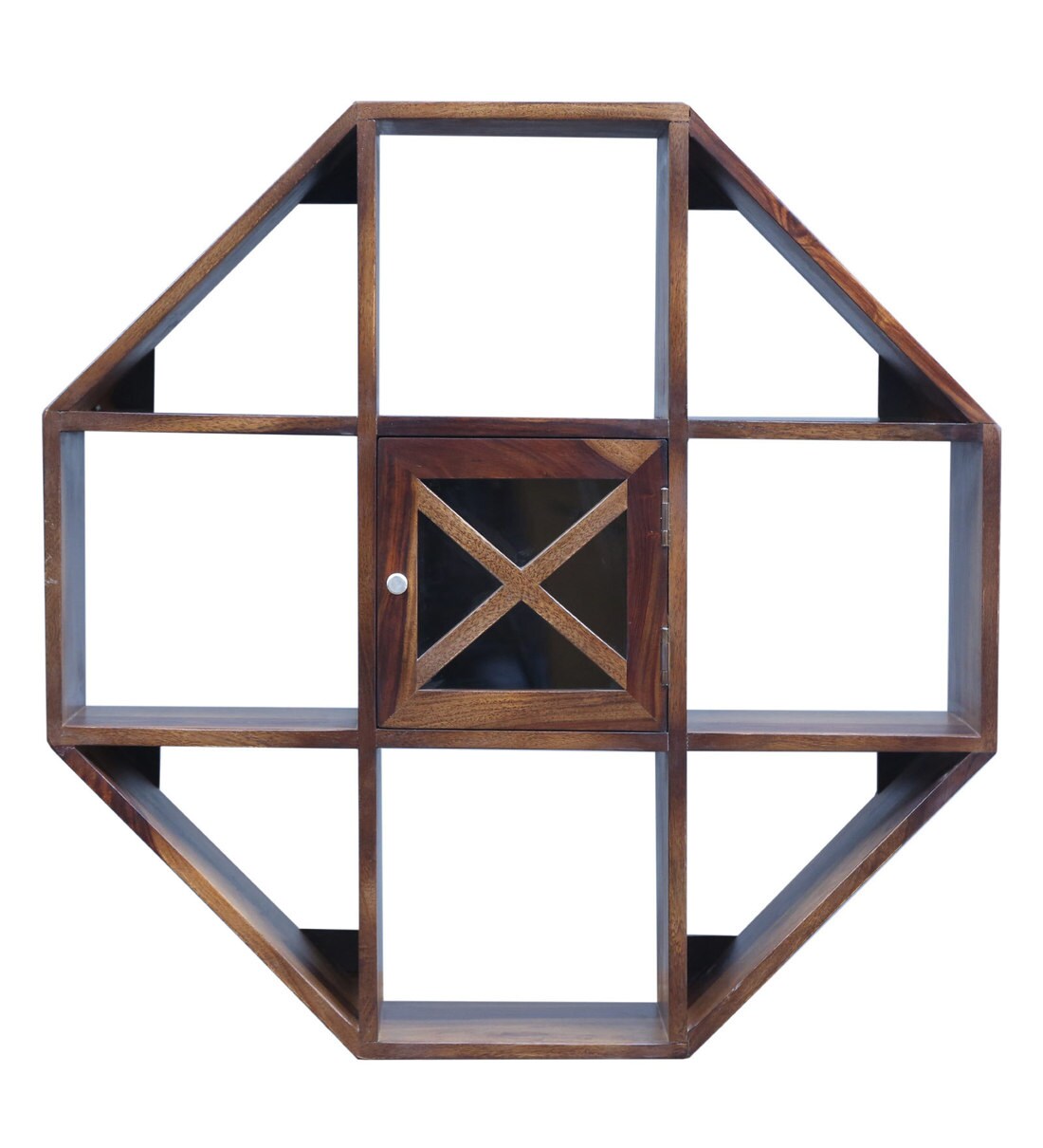 Buy Kryss Solid Wood Wall Shelf Woodsworth By Pepperfry Online