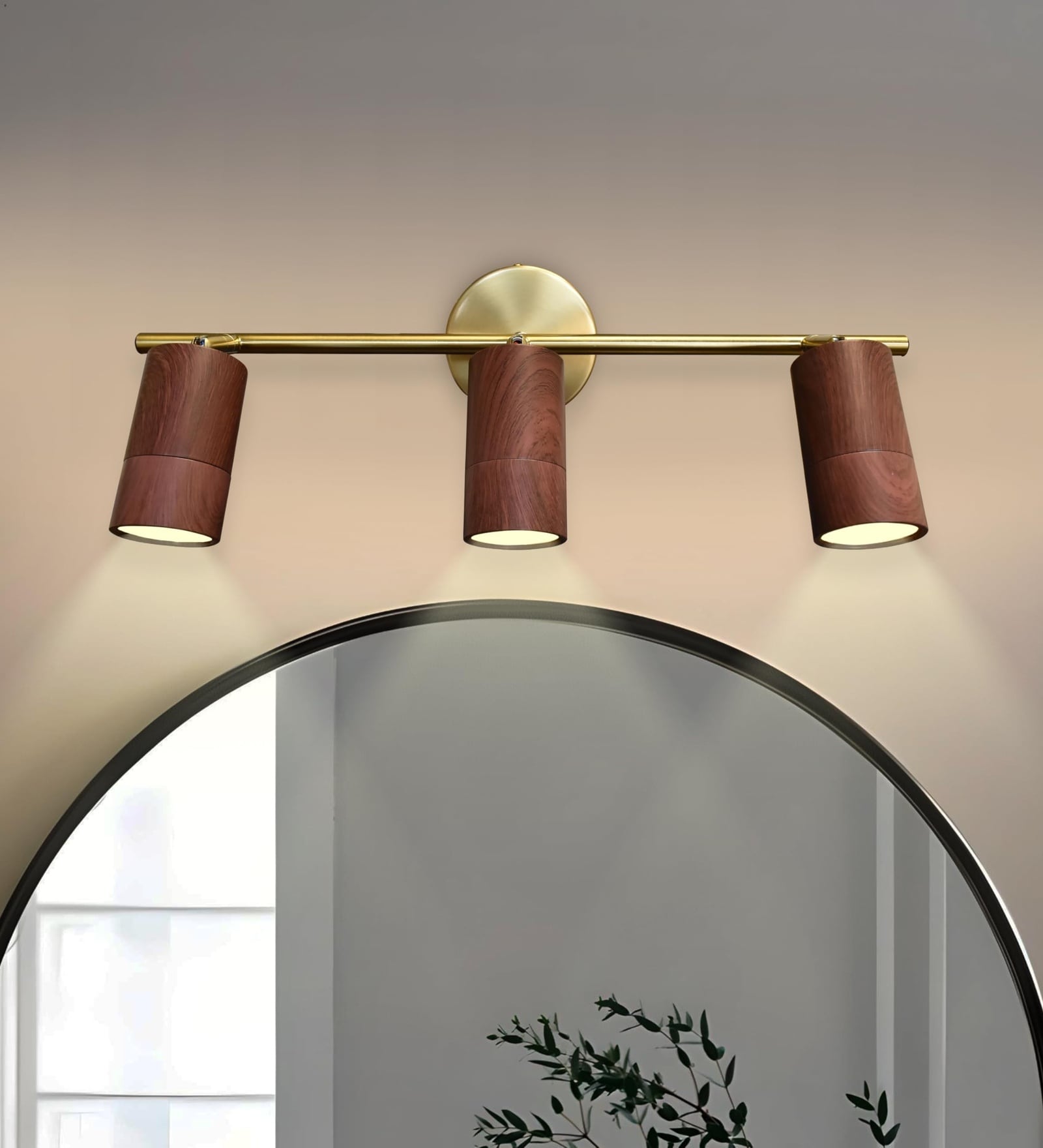 Krick LED Wall Lamp | Modern Gold Decorative Wall Light with 3 Light Modes (Warm, Natural & Cool White) for Living Room & Bedroom | Premium Home D cor | 1Year Warranty