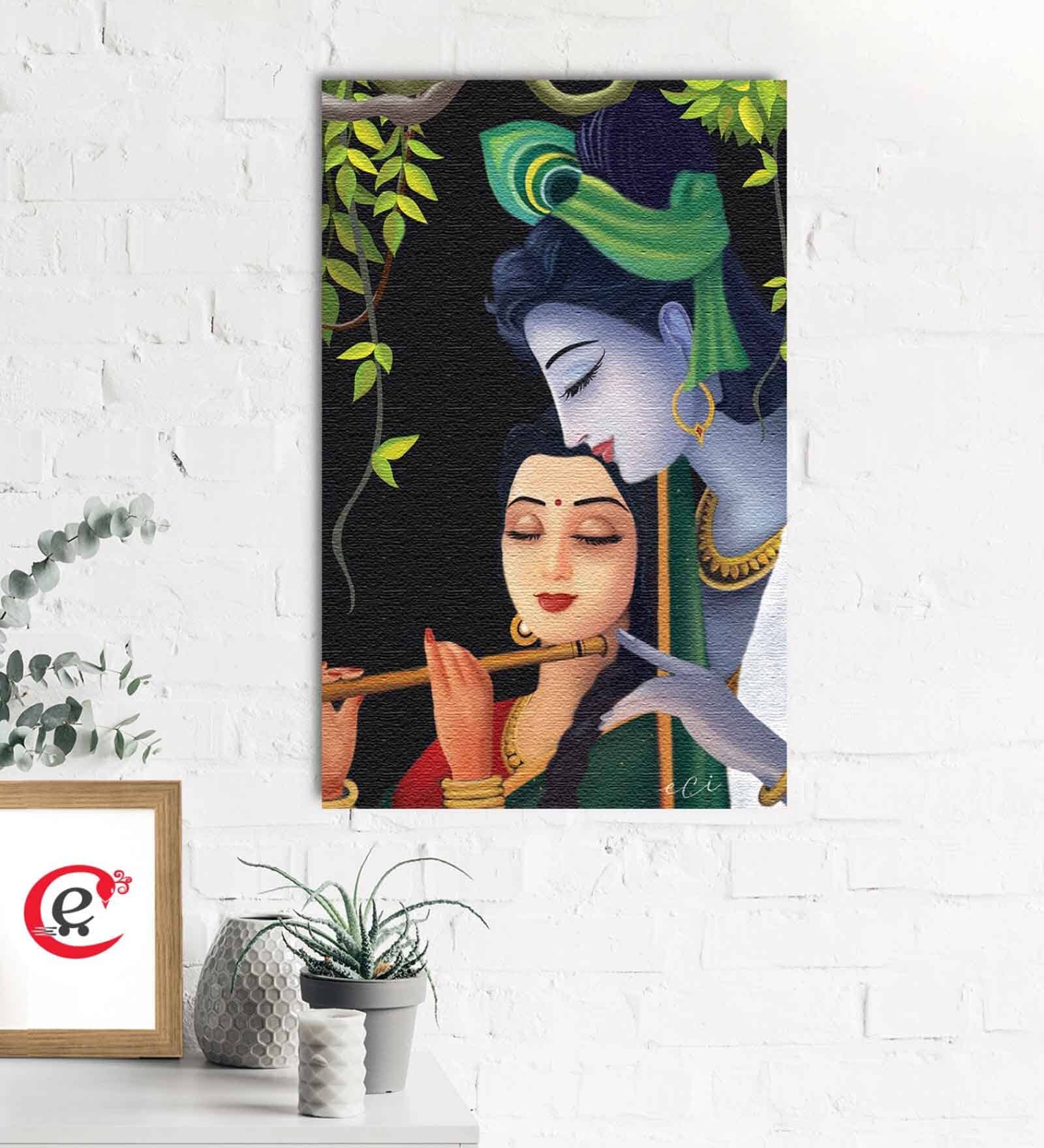 Krishna Radha Canvas Printed Art Prints