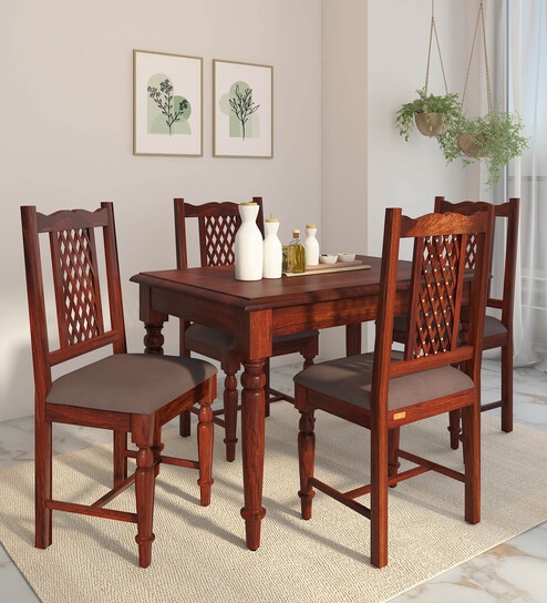 Pepperfry dining table discount 4 seater set