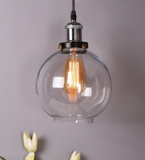 Krisa Transparent Glass Hanging Light