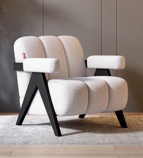 Kristen Lounge Chair In Beige Finish