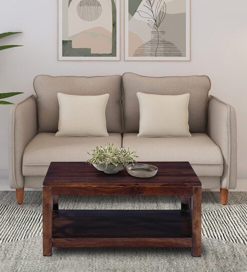 Kryss Sheesham Wood S Coffee Table In Scratch Resistant Provincial Teak Finish