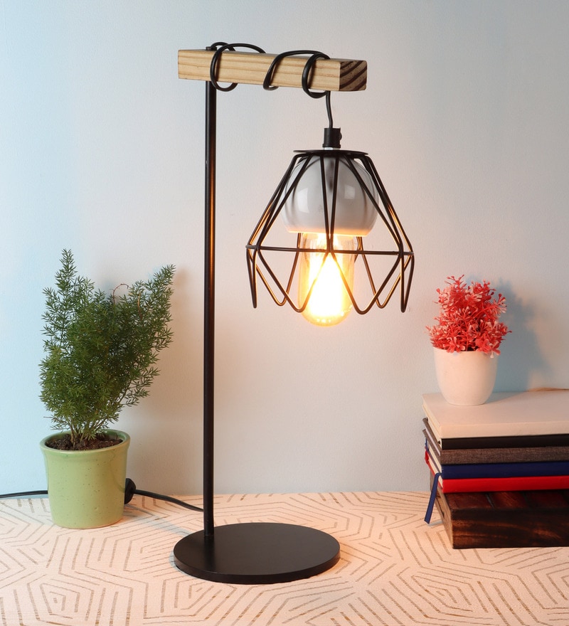 talisman black and copper lamp with diablo shade